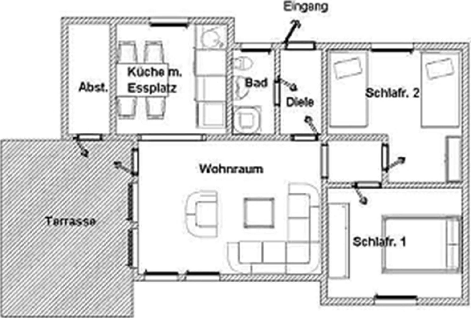 Bungalow M 07 in Burhave Exterior foto